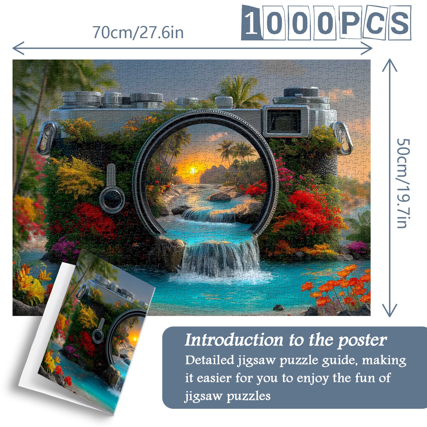 Pezzi di puzzle lenti della natura 1000 pezzi