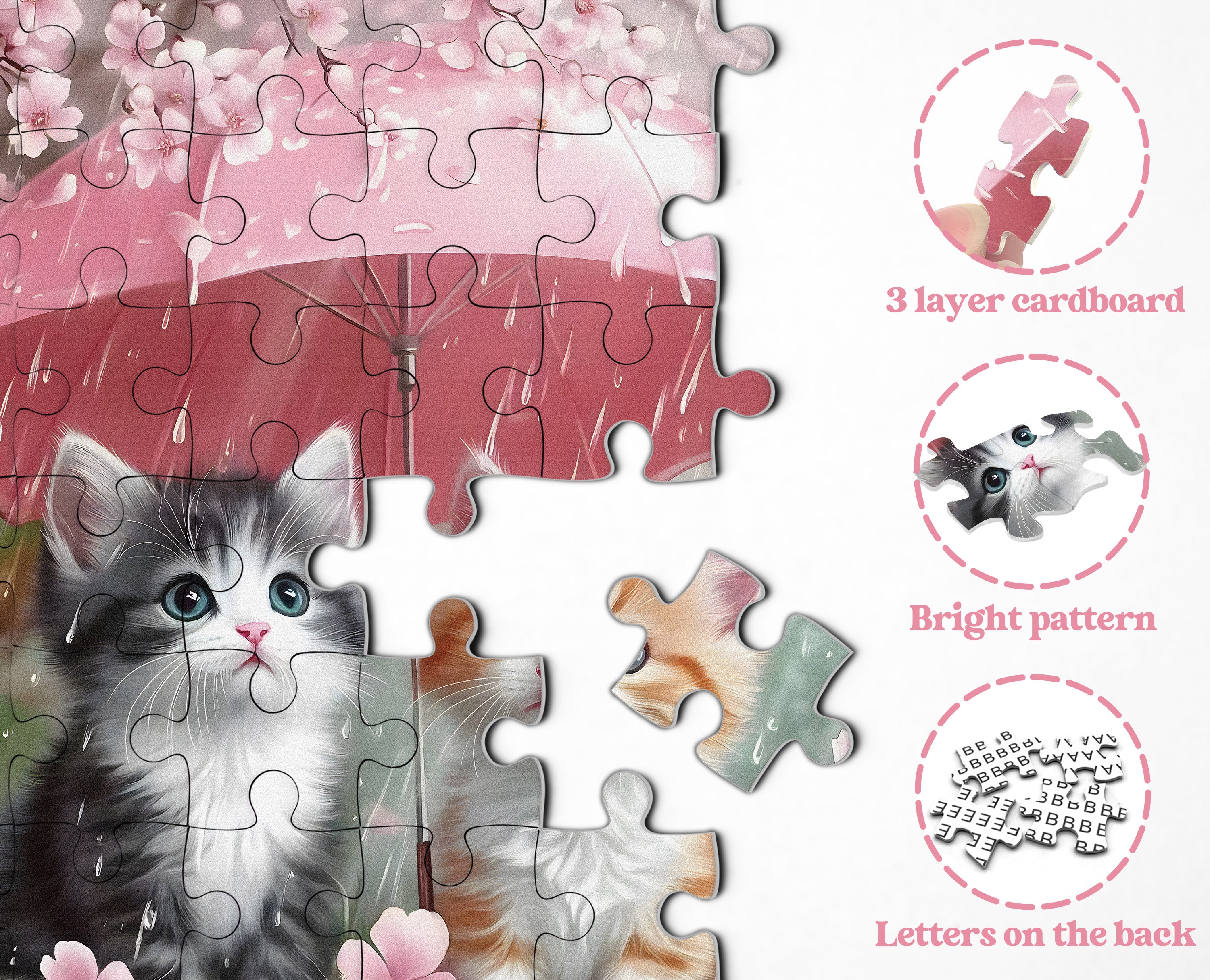 Cats in the Rain puzzle puzzle 1000 pezzi