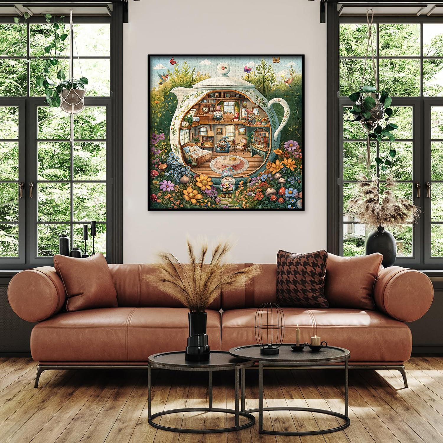 Puzzle da puzzle di tè gnome 1000 pezzi