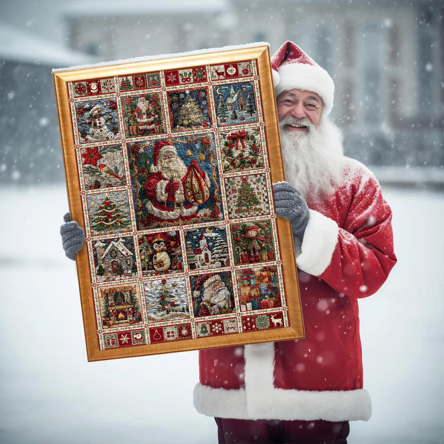Collage de Noël Puzzle 1000 pièces 1000 pièces