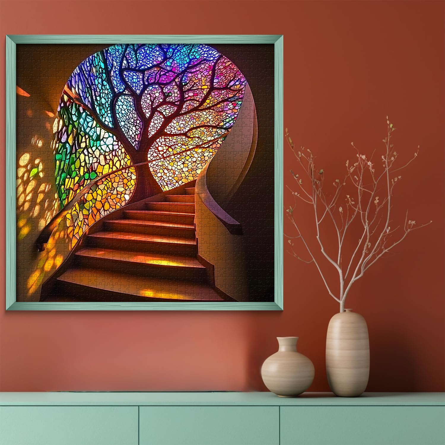 Passi di alberi leggeri puzzle puzzle 1000 pezzi