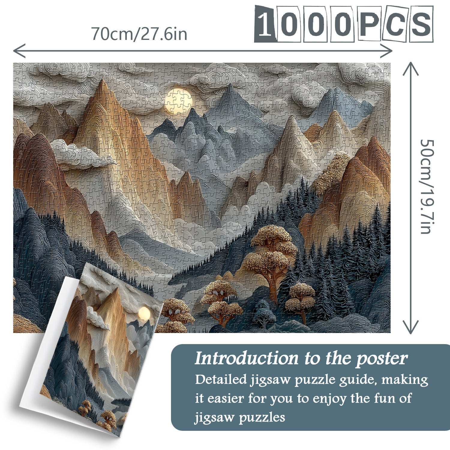 Ethereal Mountains Jigsaw Puzzle 1000 Pieces