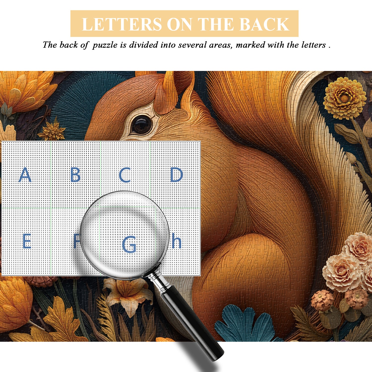 Puzzle puzzle da scoiattolo in legno 1000 pezzi