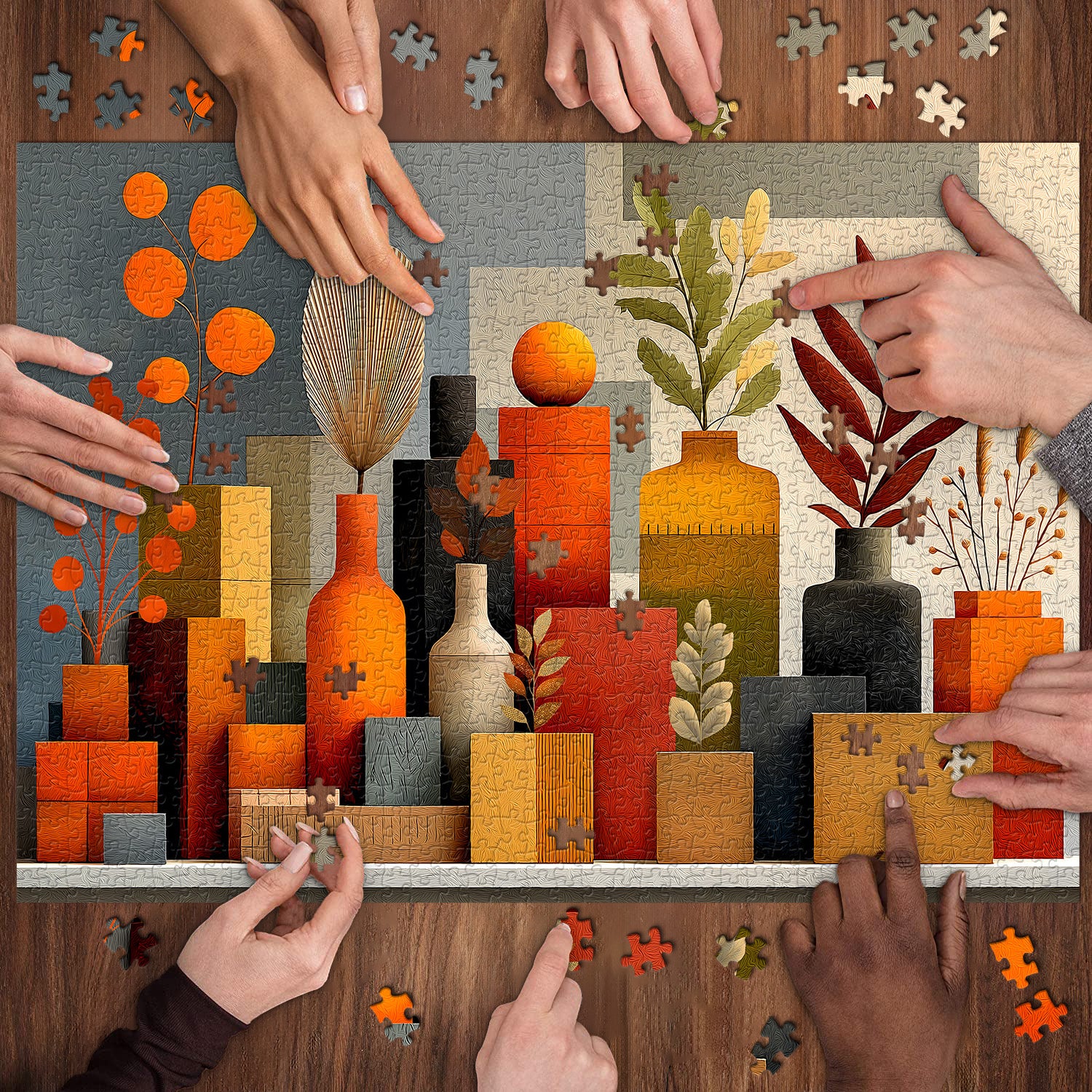 Puzzle puzzle arancione 1000 pezzi