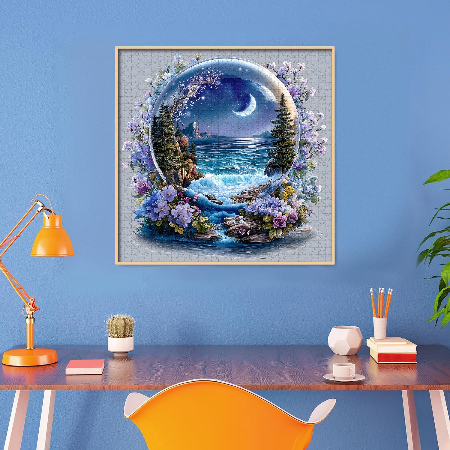 Puzzle con sfera di cristallo Sea Moon, 1000 pezzi