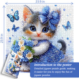 Puzzle del gattino zaffiro da 1000 pezzi