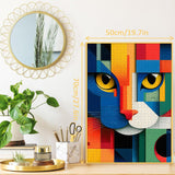 Puzzle geometrici di arte del gatto 1000 pezzi