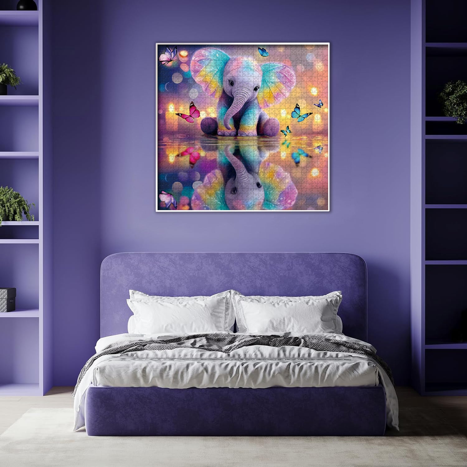 Rainbow Elephant Jigsaw Puzzle 1000 Piezas