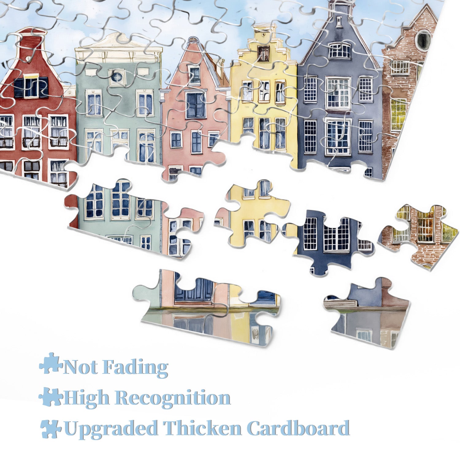 Houses de canal puzzle 1000 pièces