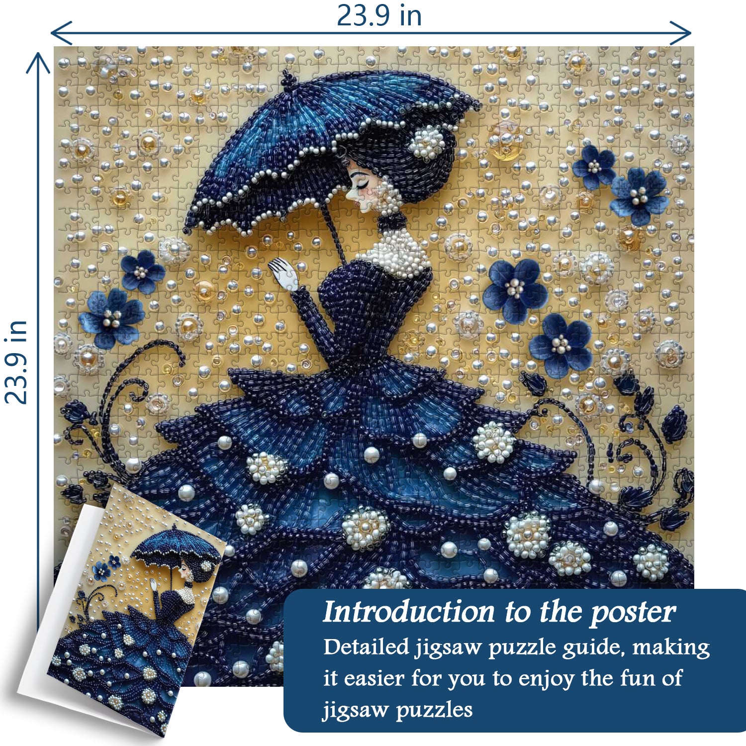 Perlendame Puzzle 1000 Stücke