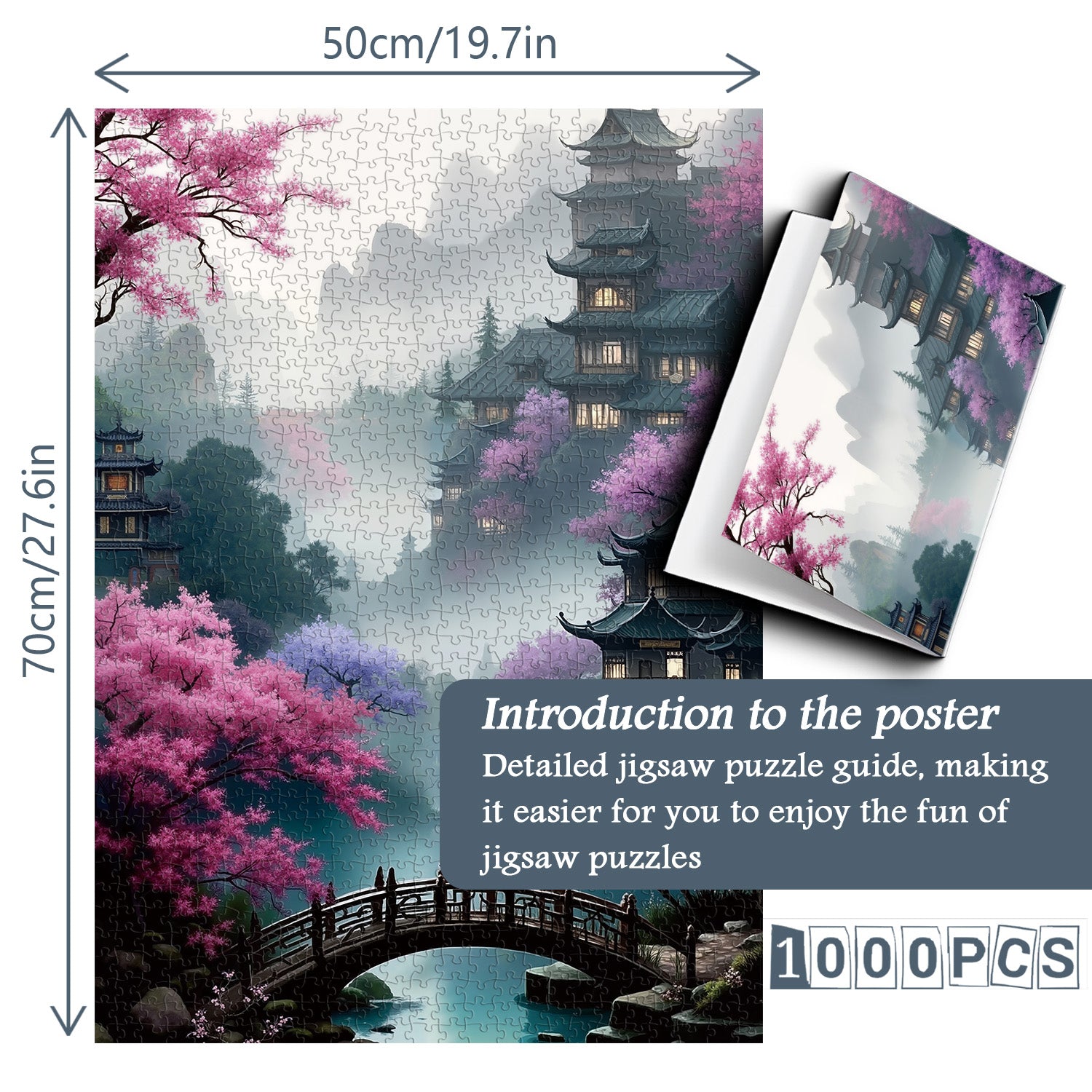Blossom Bridge puzzle puzzle 1000 pezzi