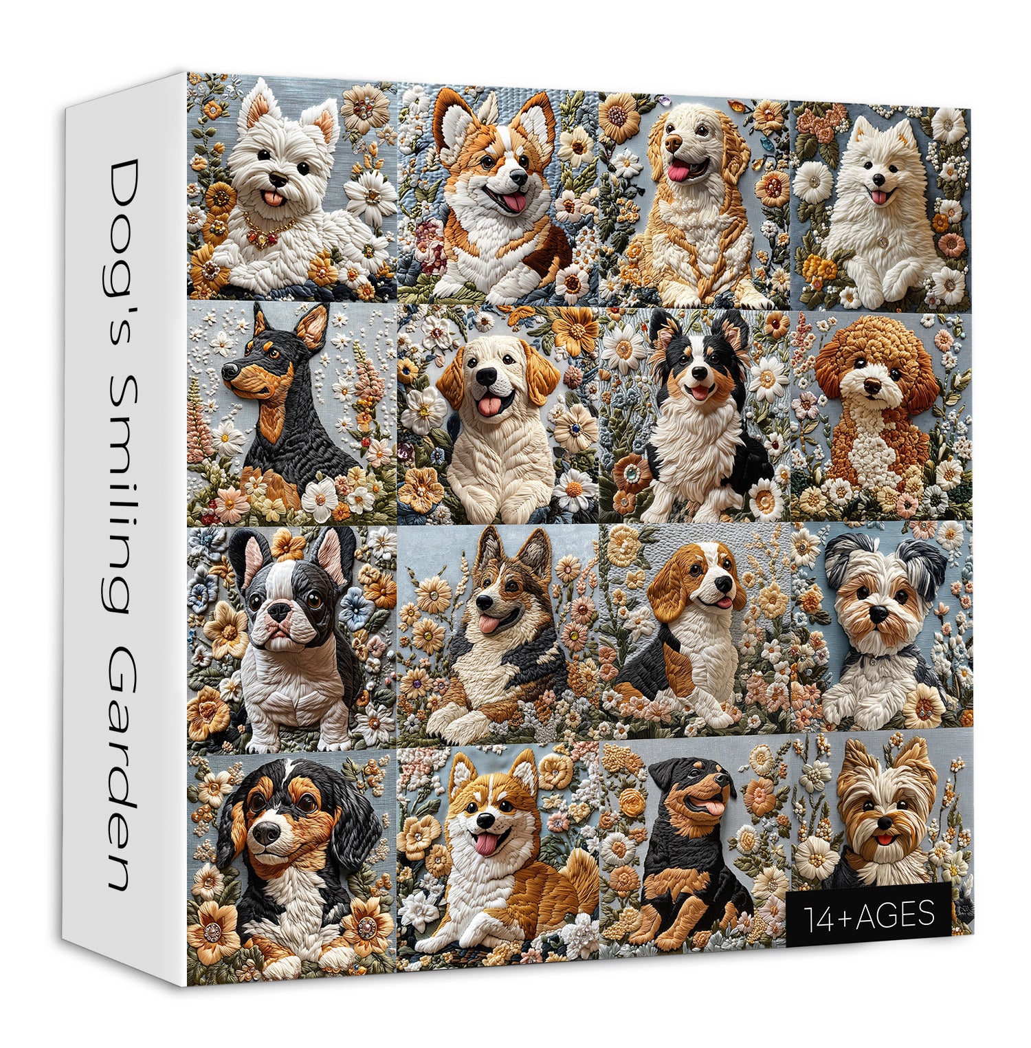 Puzzle giardino sorridente del cane 1000 pezzi