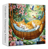 Garden Sleeping Kitten puzzle puzzle 1000 pezzi