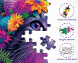 Puzzle gatto iridescente puzzle 1000 pezzi