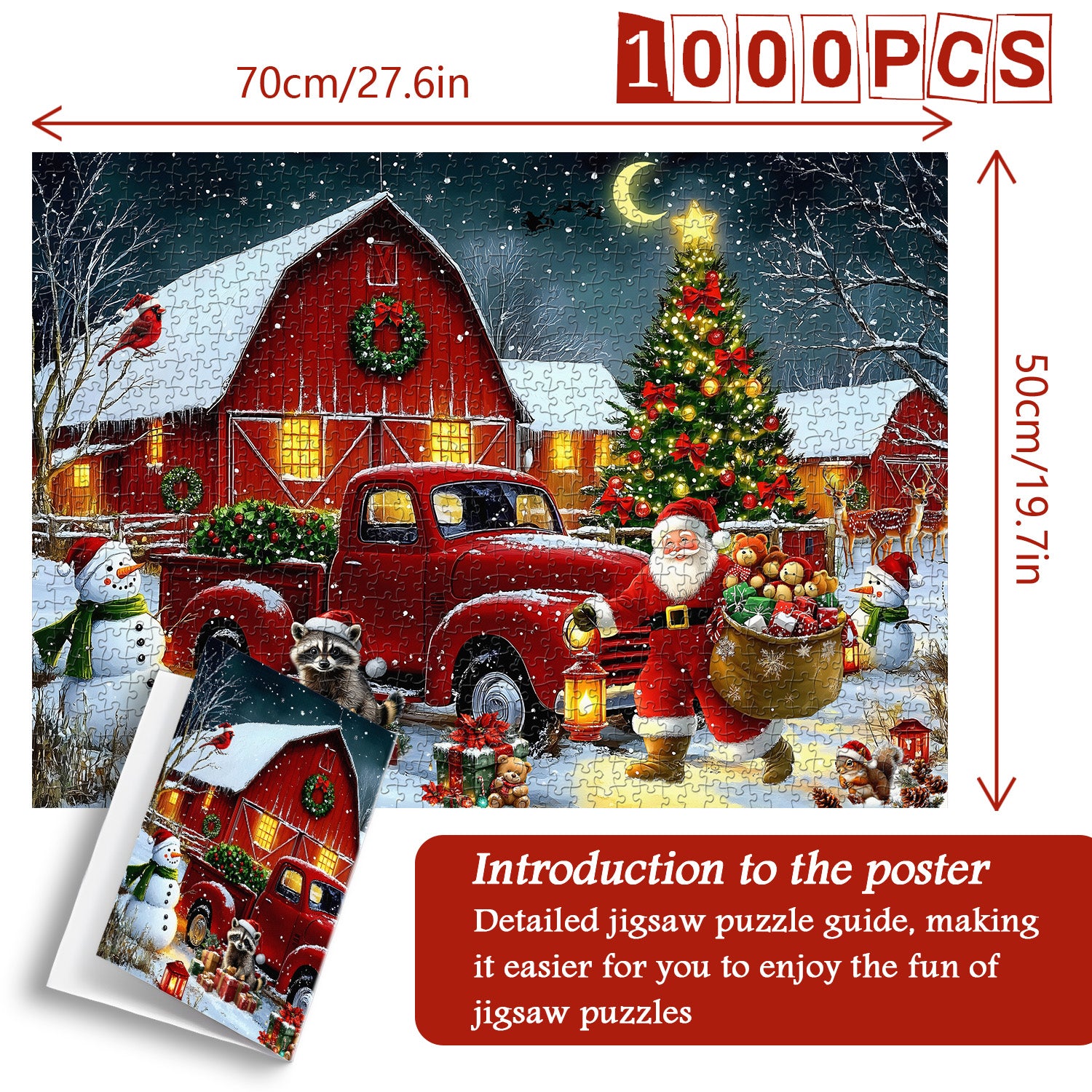 Buon natale notturno puzzle puzzle 1000 pezzi