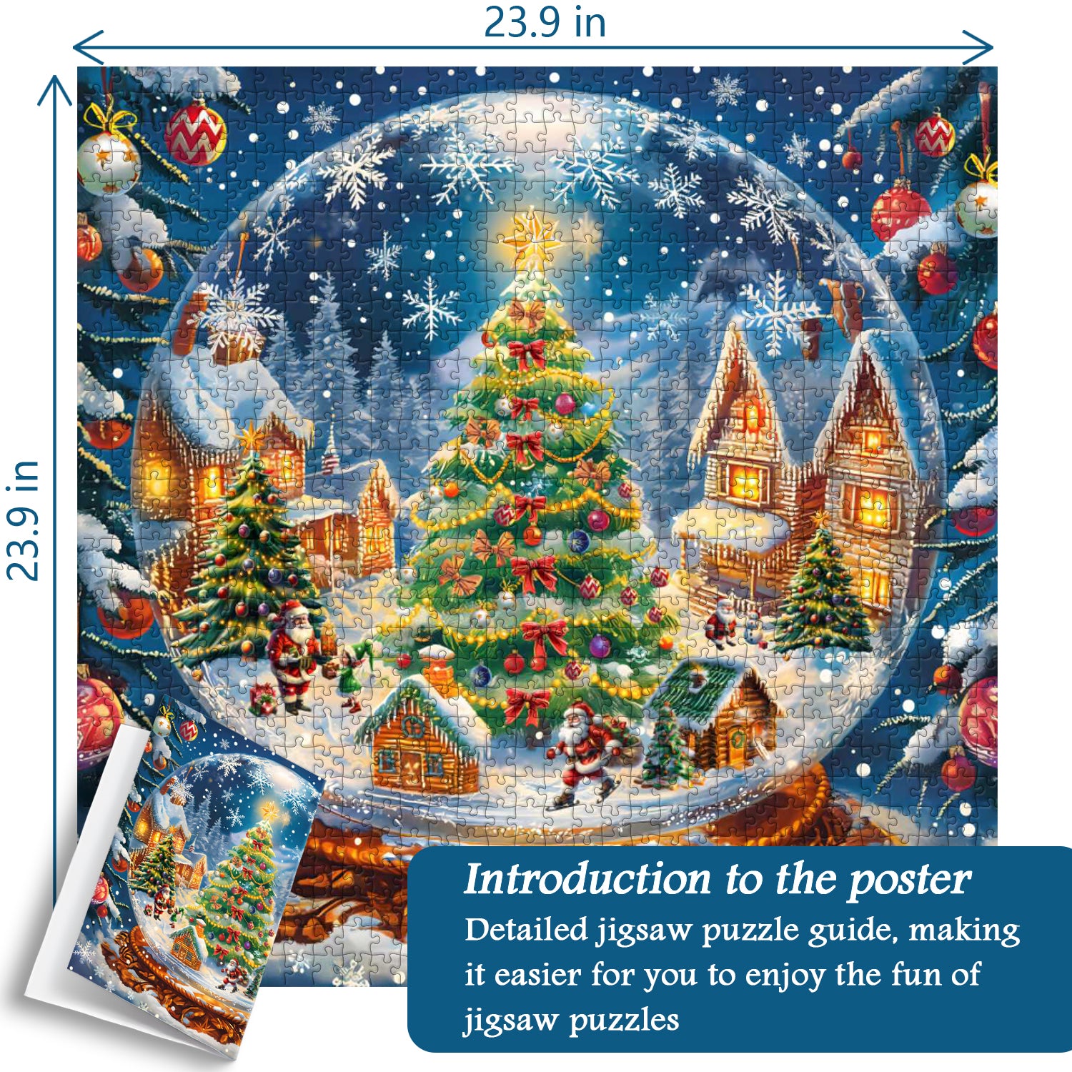 Christmas Crystal Ball Puzzle 1000 pièces