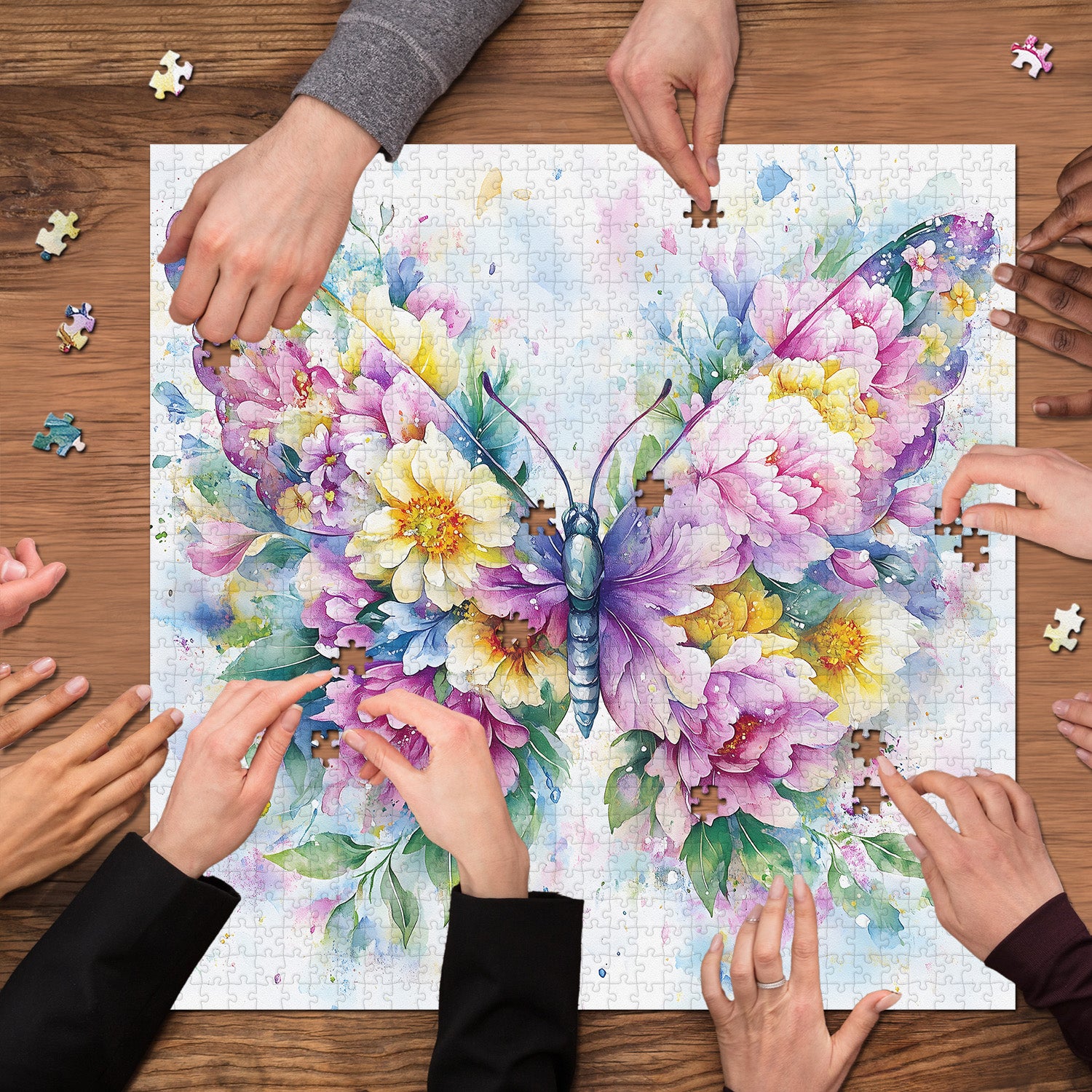 Puzzle ali floreali puzzle 1000 pezzi