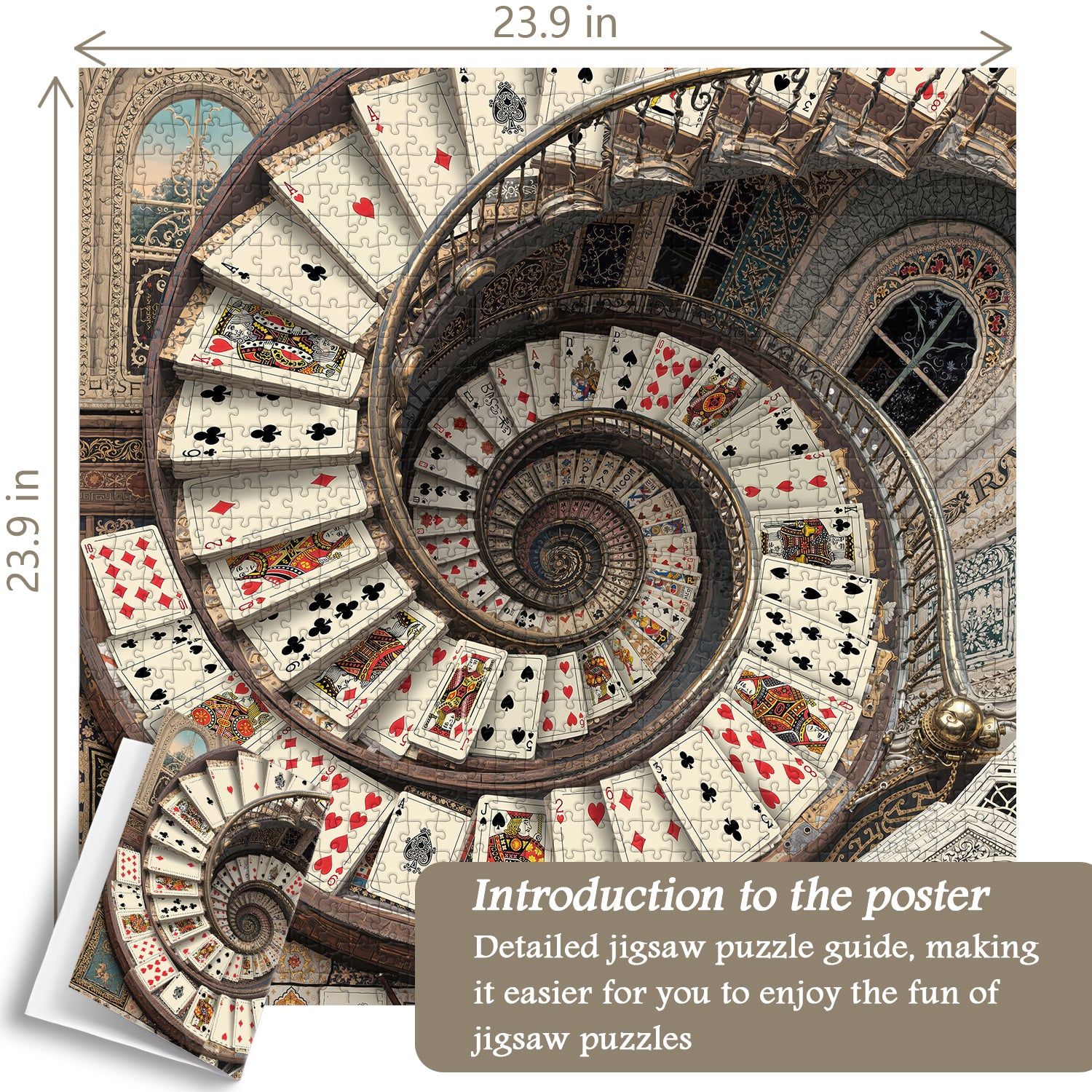 Carte Escalier en spirale Puzzle 1000 pièces 1000 pièces