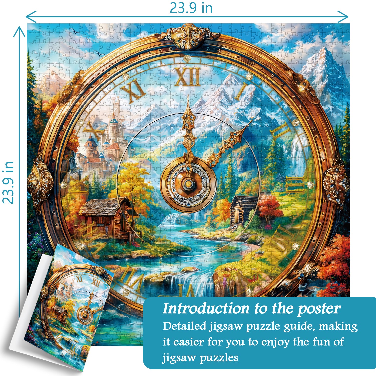 Puzzle Orologio Primavera 1000 Pezzi