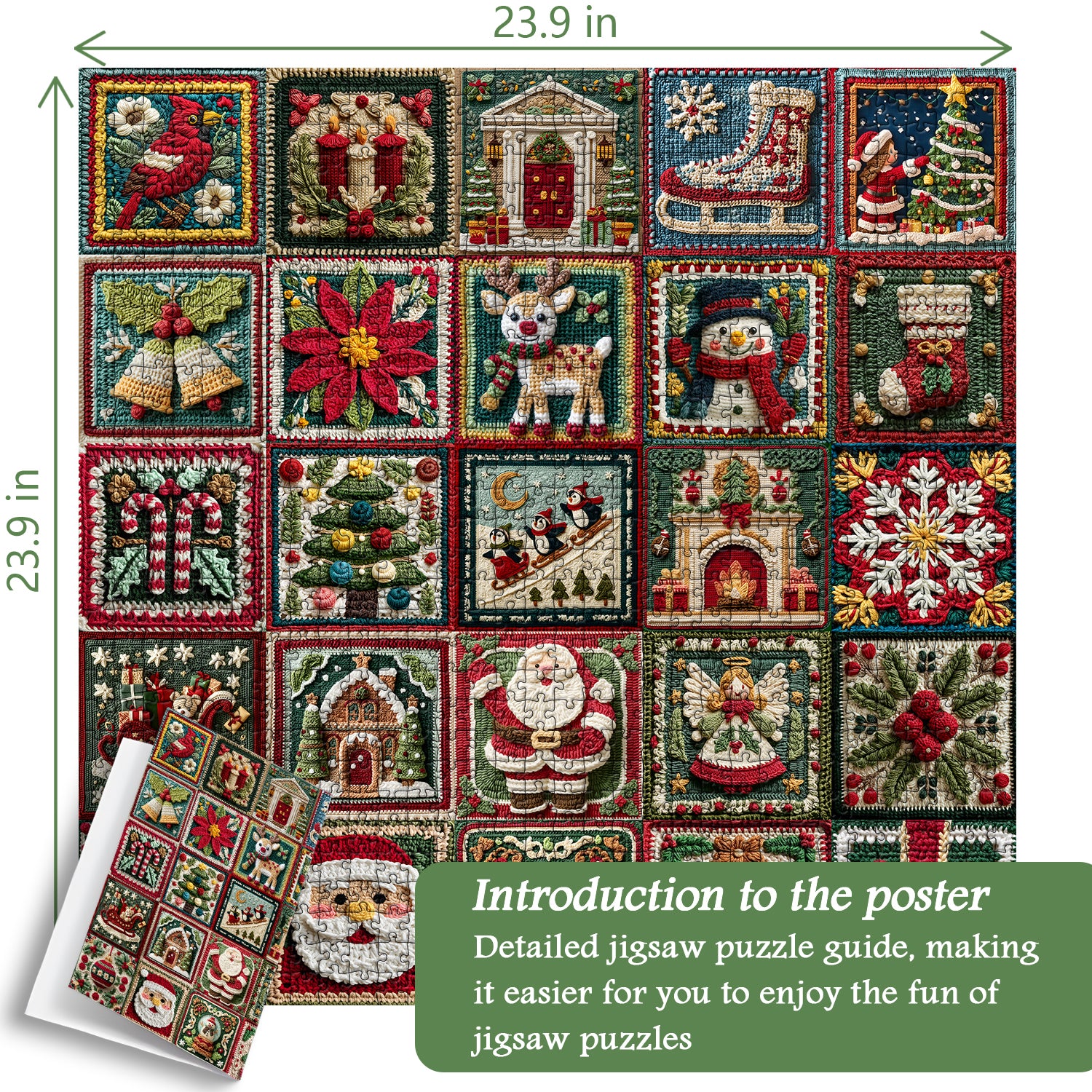 Gioioso puzzle di Natale puzzle 1000 pezzi