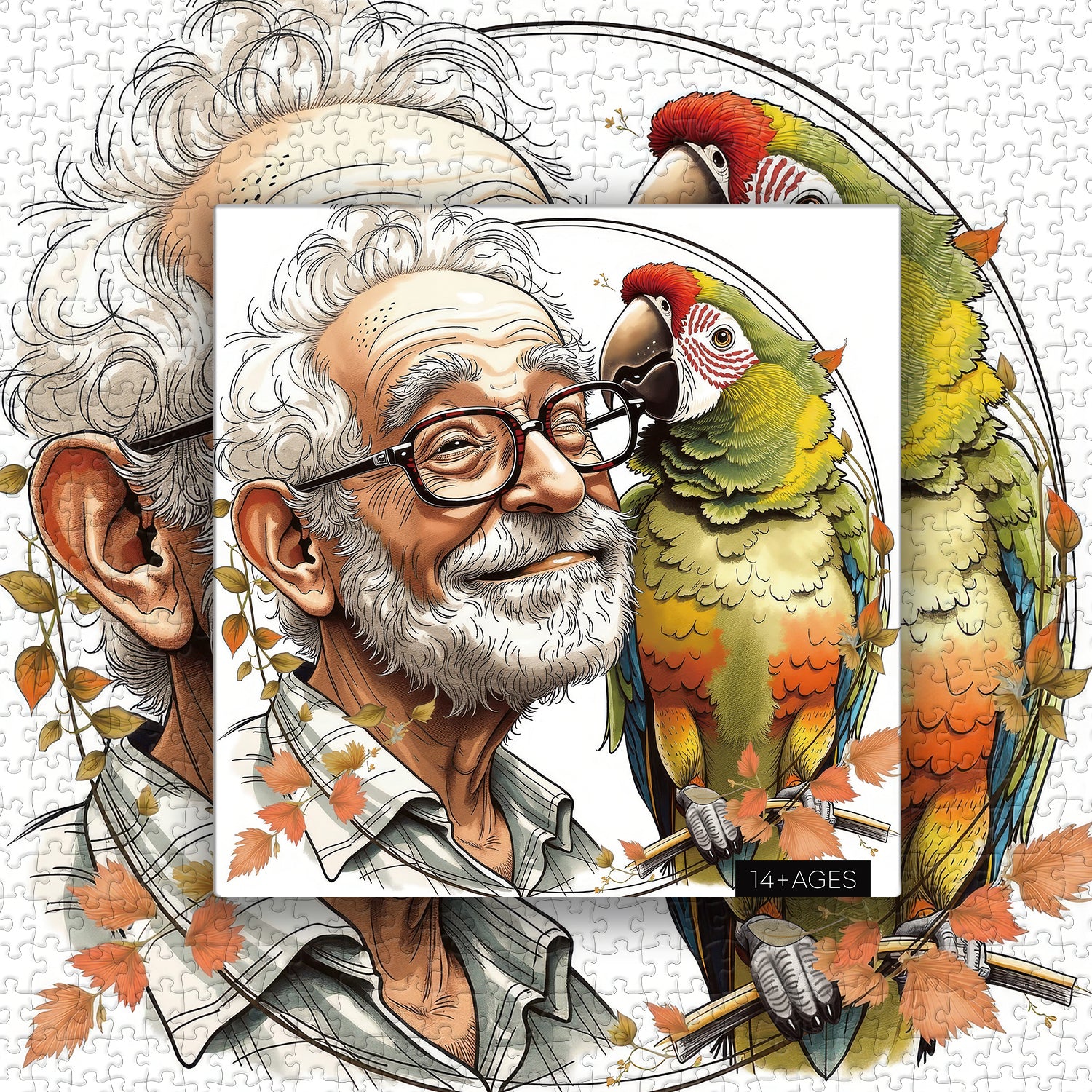 Pezzi 1000 pezzi di pappagallo whisper puzzle
