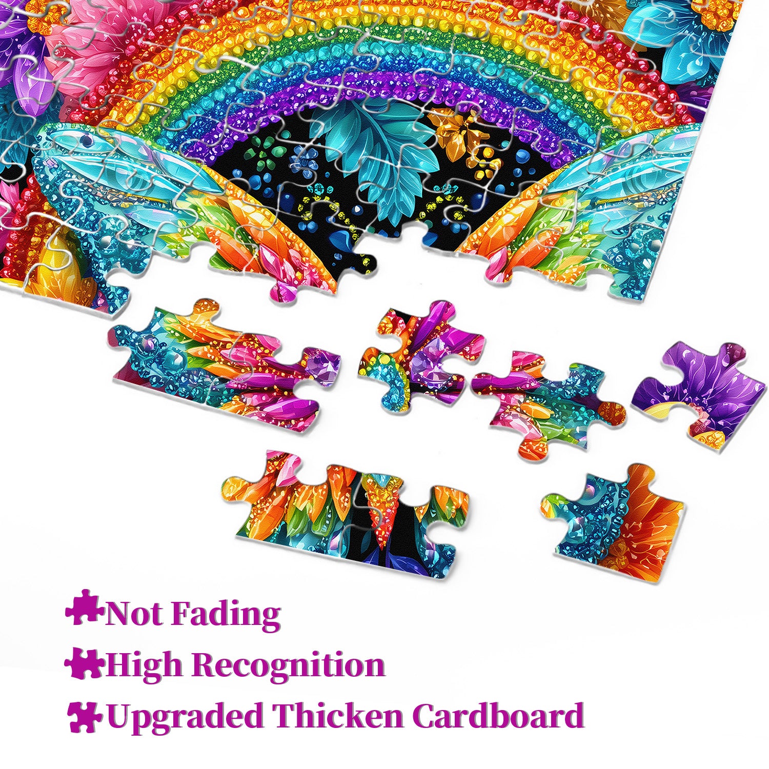 Rainbow Butterfly Jigsaw Puzzle 1000 Pieces