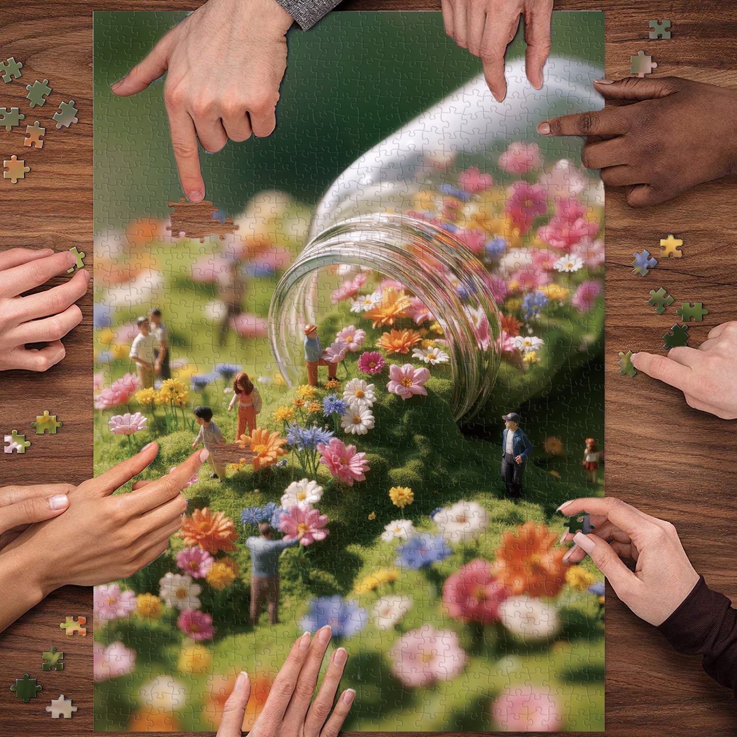 Bloom Fall puzzle puzzle 1000 pezzi