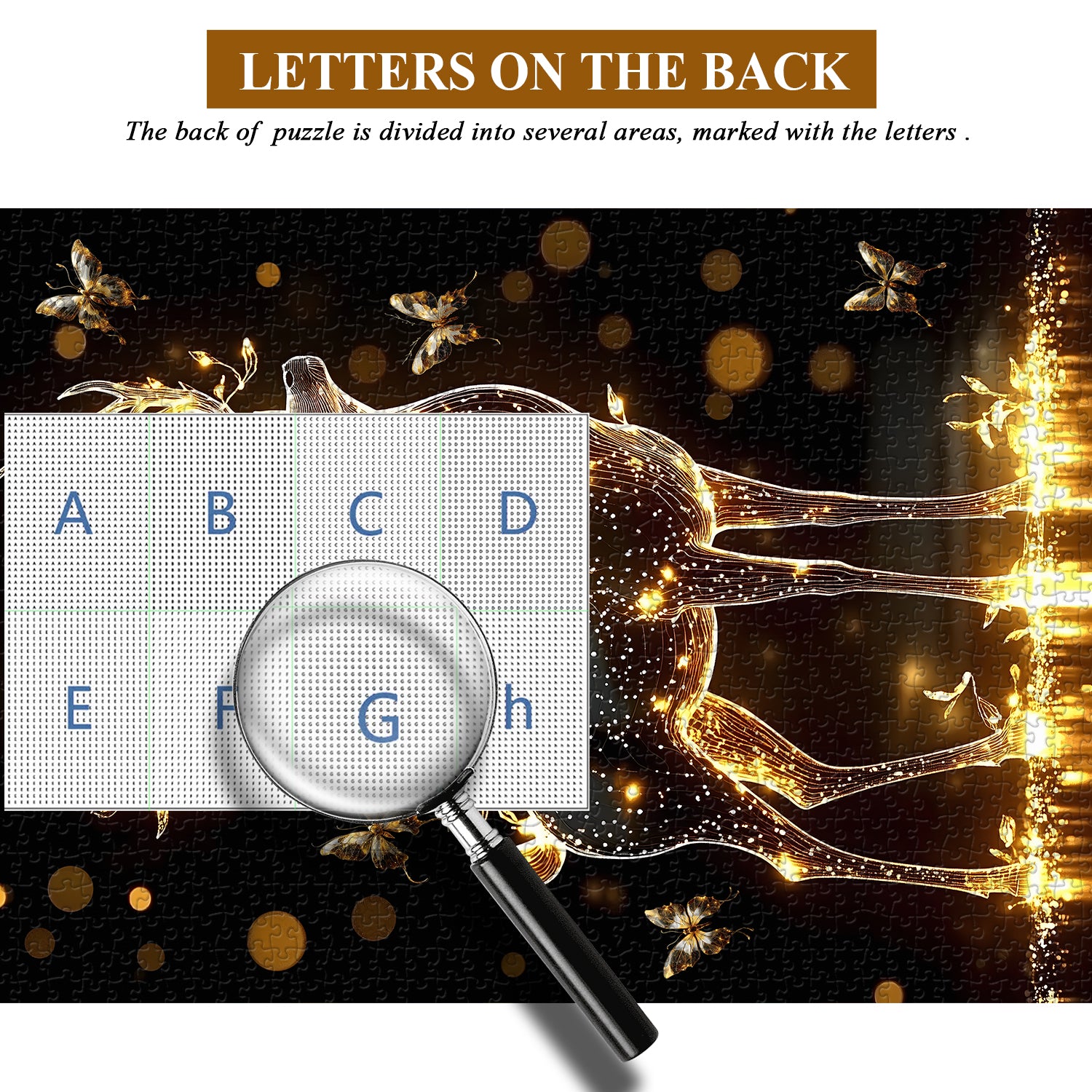 Deer of Light puzzle puzzle 1000 pezzi