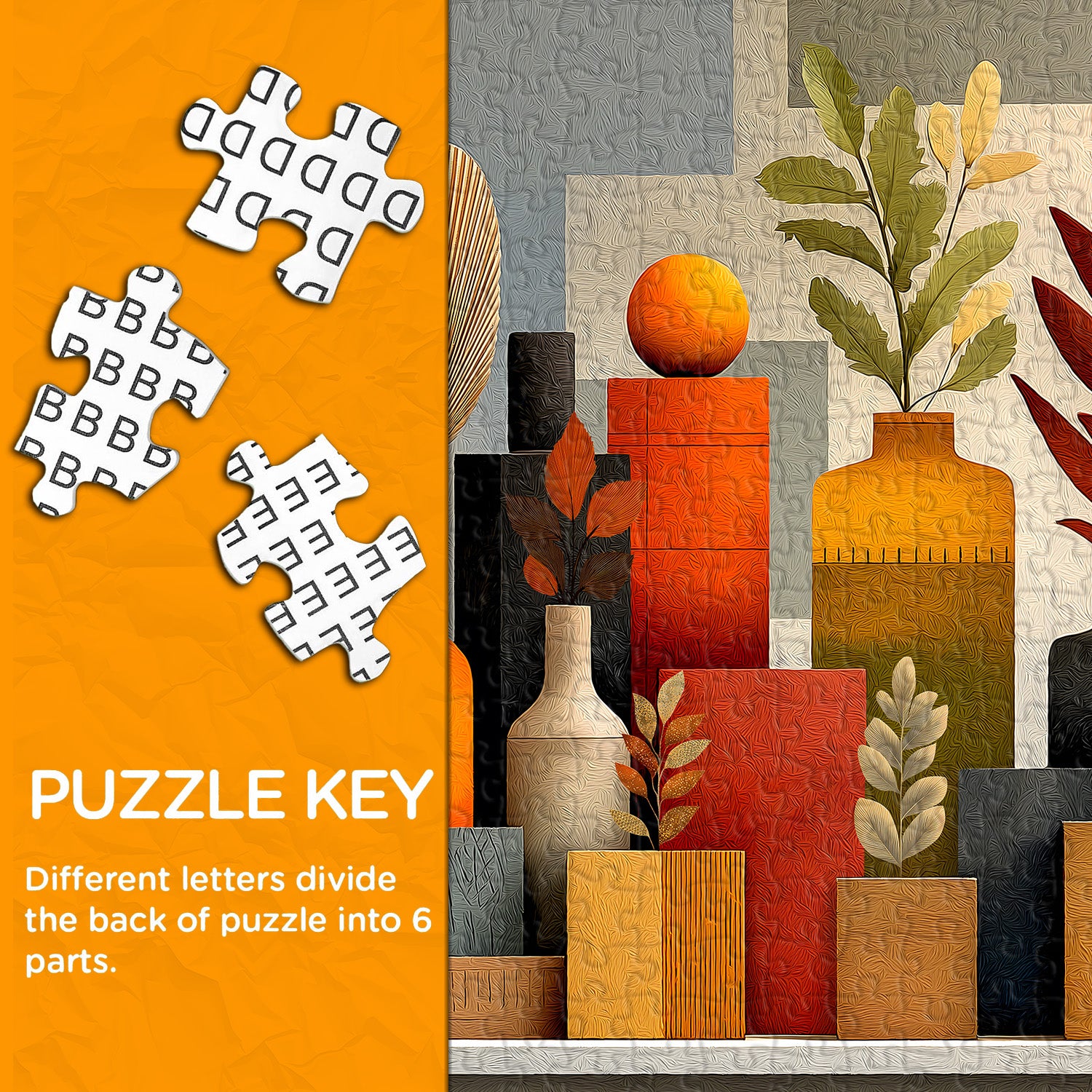 Puzzle puzzle arancione 1000 pezzi