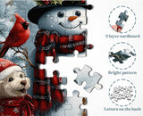 Jolly Snowman Friends Jigsaw Puzzle 1000 pièces
