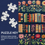 Biblioteca ricamata puzzle puzzle 1000 pezzi