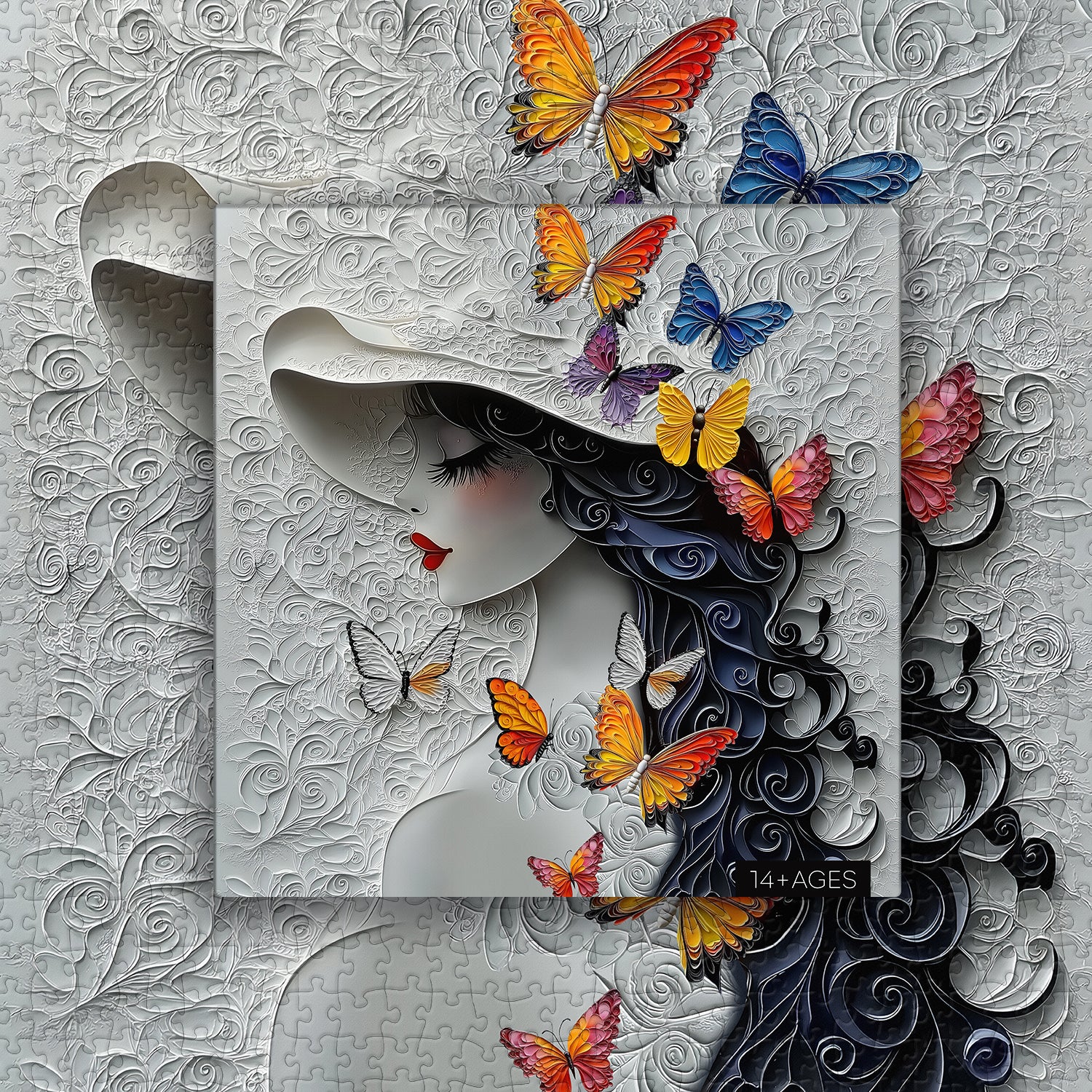 Schmetterling Lady Jigsaw Puzzle 1000 Stücke