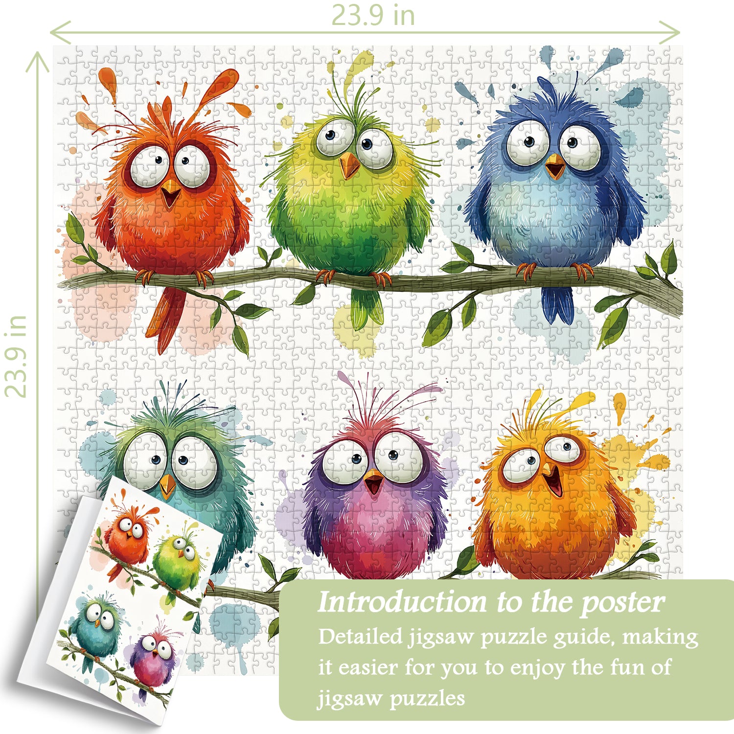 Lustige Vögel Jigsaw Puzzle 1000 Stücke