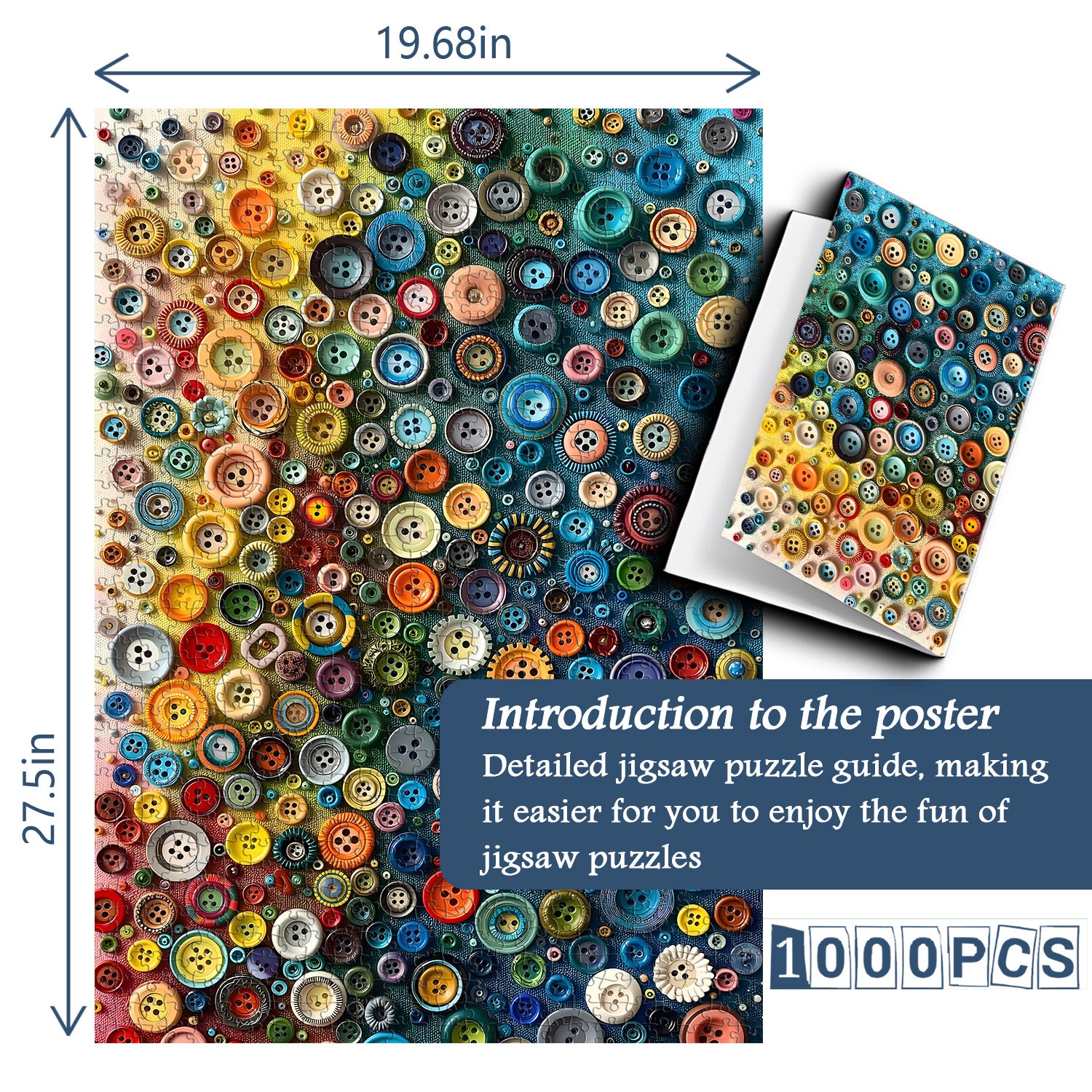 Button Treasure Puzzle Puzzle 1000 pièces