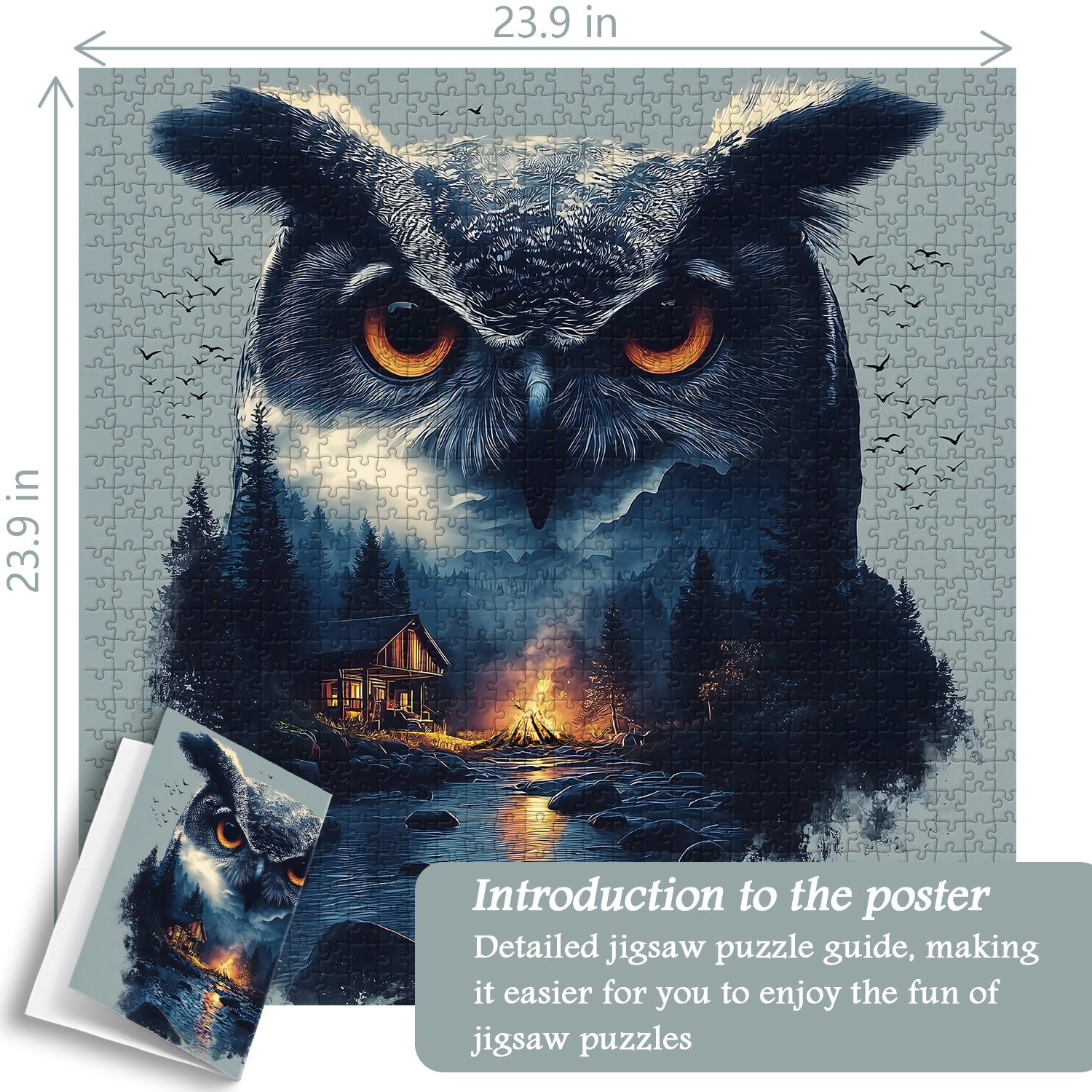 Foresta owlsaw puzzle 1000 pezzi