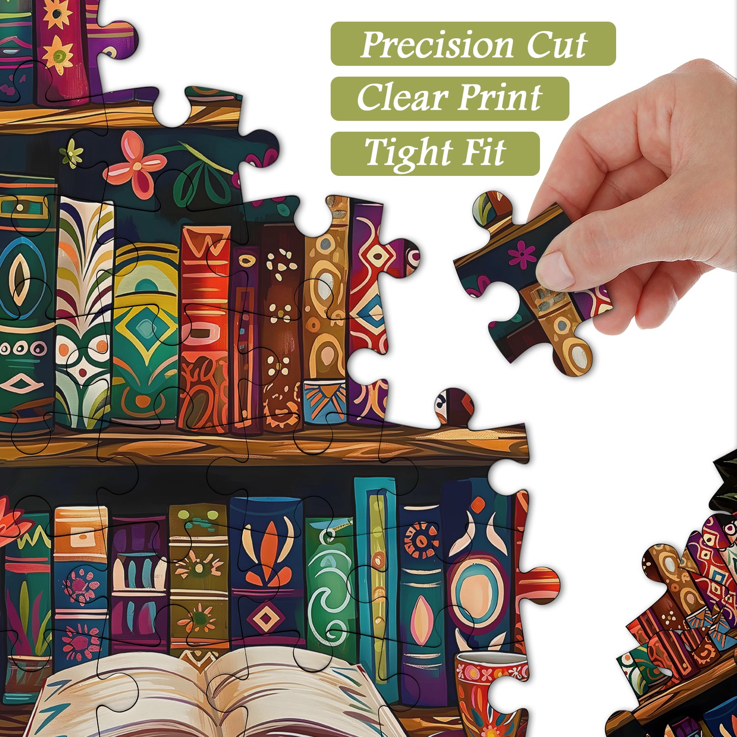 Fantasy Color Bibliothèque Puzzle de puzzle 1000 pièces