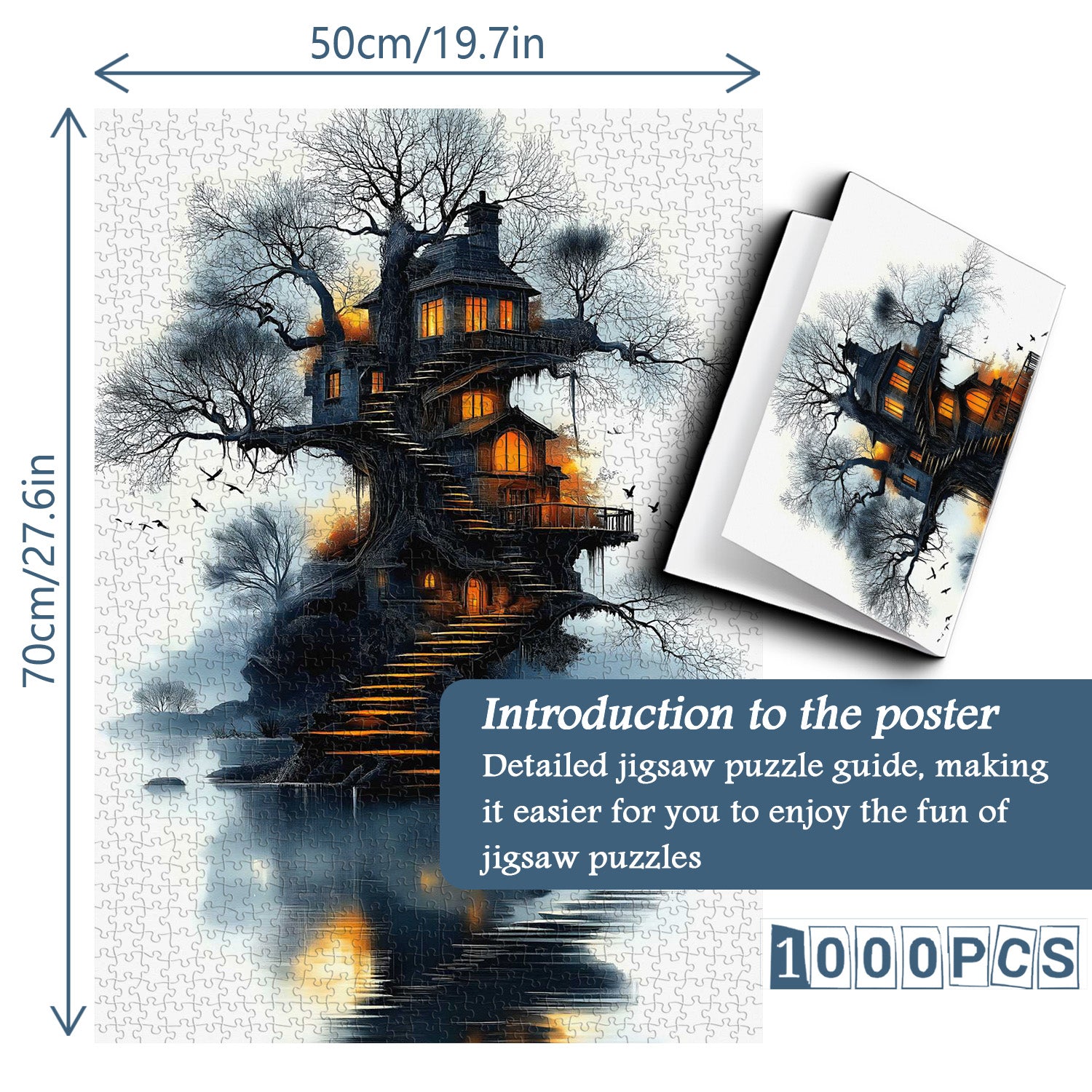 Il puzzle di un puzzle del villaggio 1000 pezzi