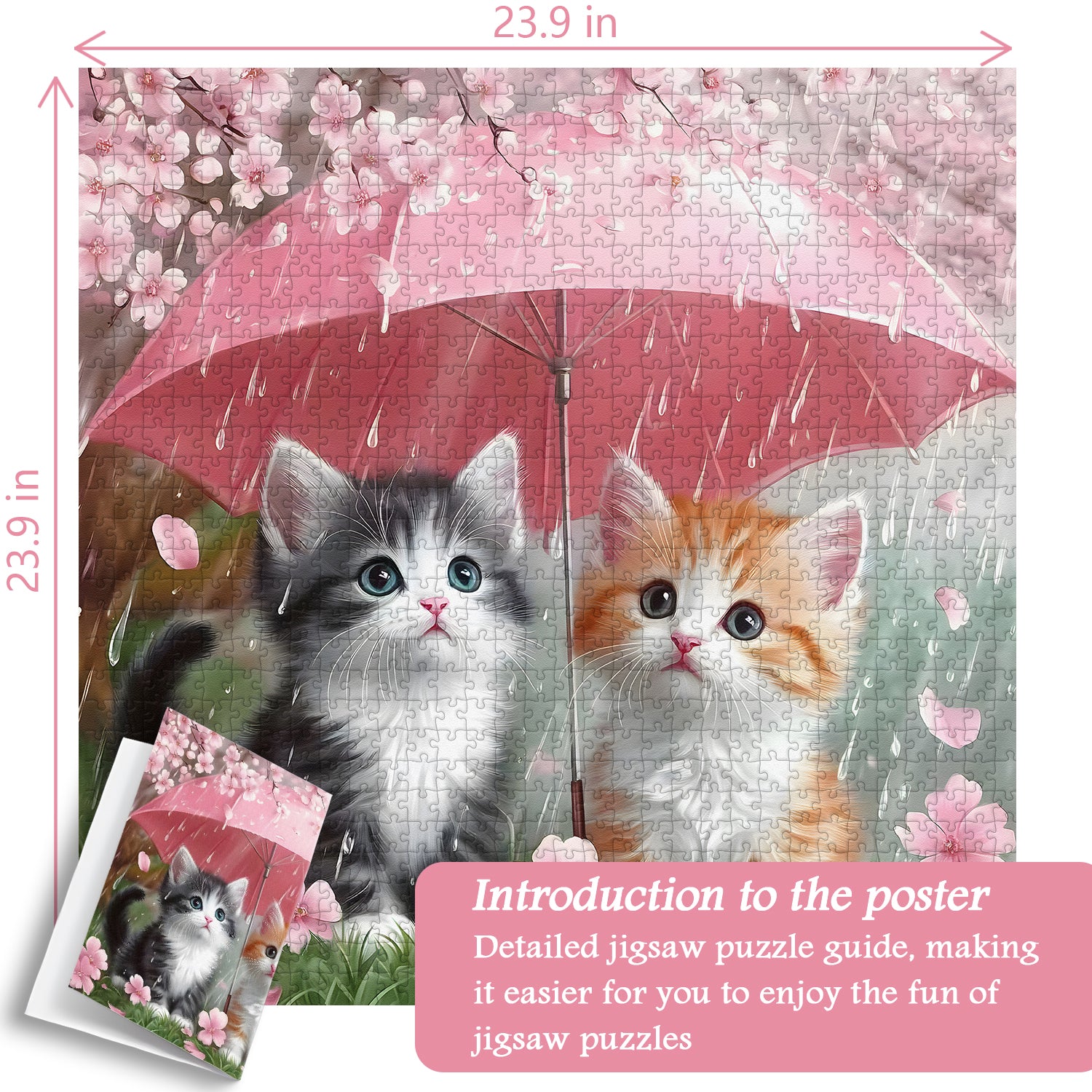 Cats in the Rain puzzle puzzle 1000 pezzi