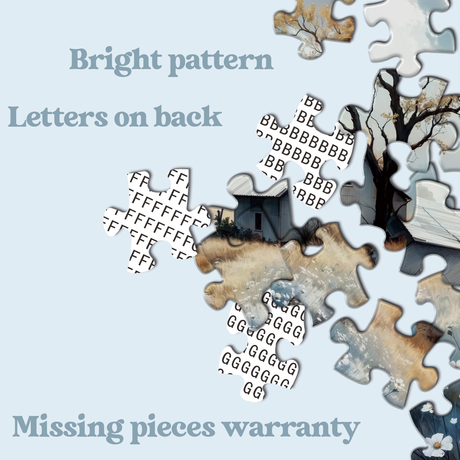 Scenario di campo puzzle puzzle 1000 pezzi