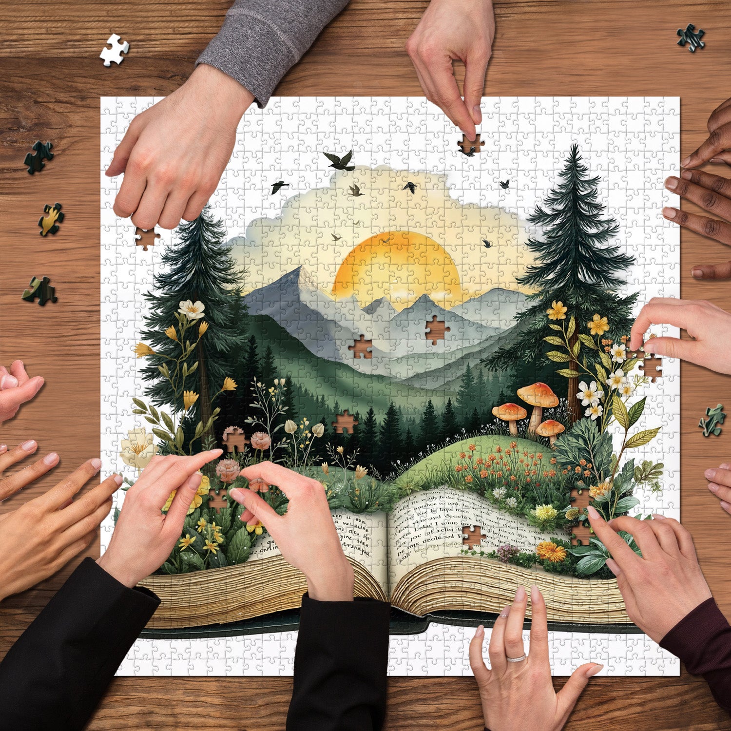Pages fantaisistes puzzle 1000 pièces