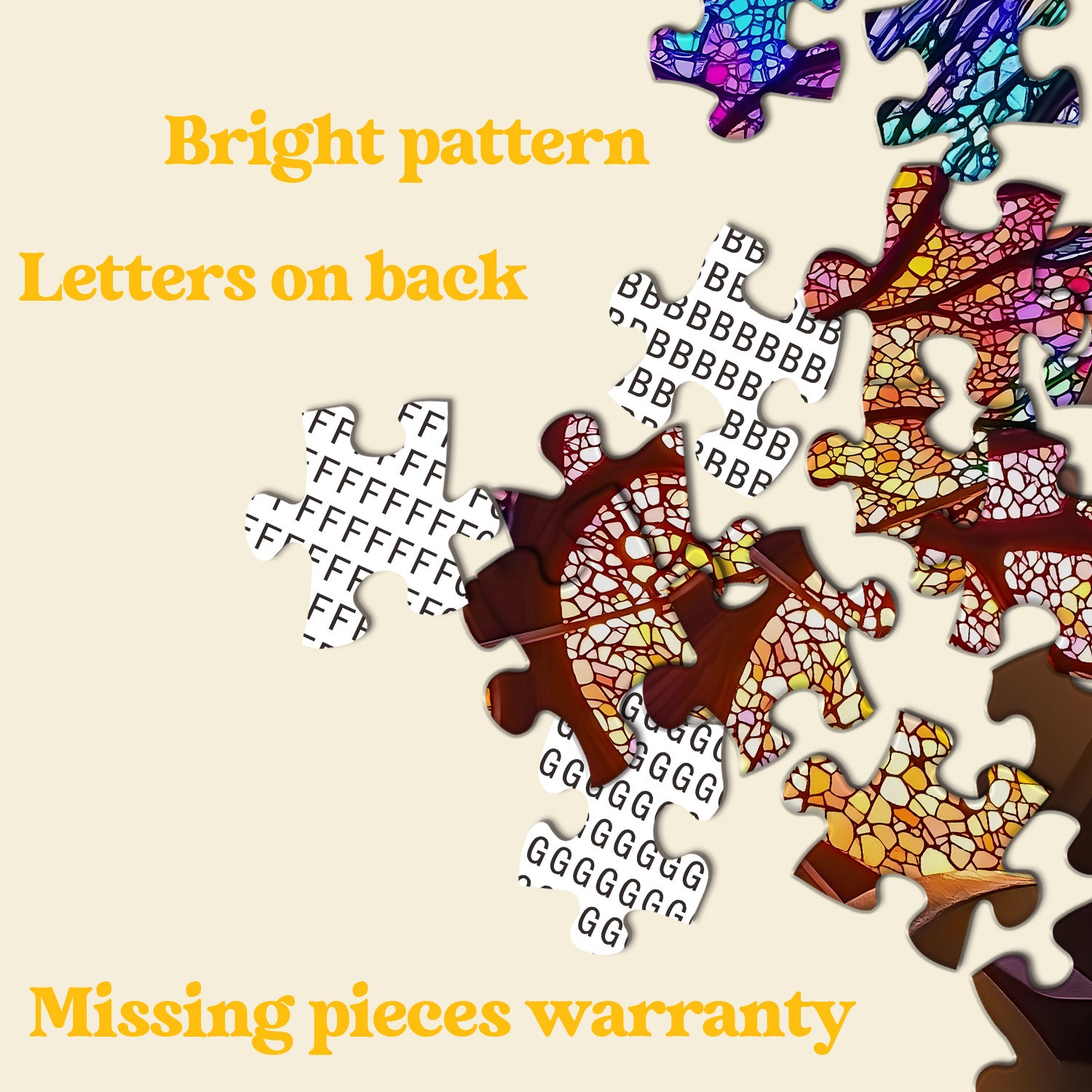 Passi di alberi leggeri puzzle puzzle 1000 pezzi