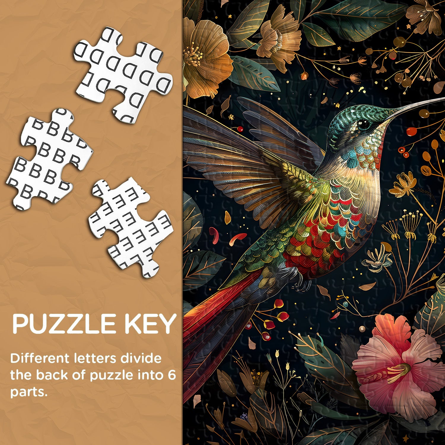 Vivid Hummingbird Jigsaw Puzzle 1000 Pieces