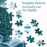 Winter Leaf River puzzle puzzle 1000 pezzi