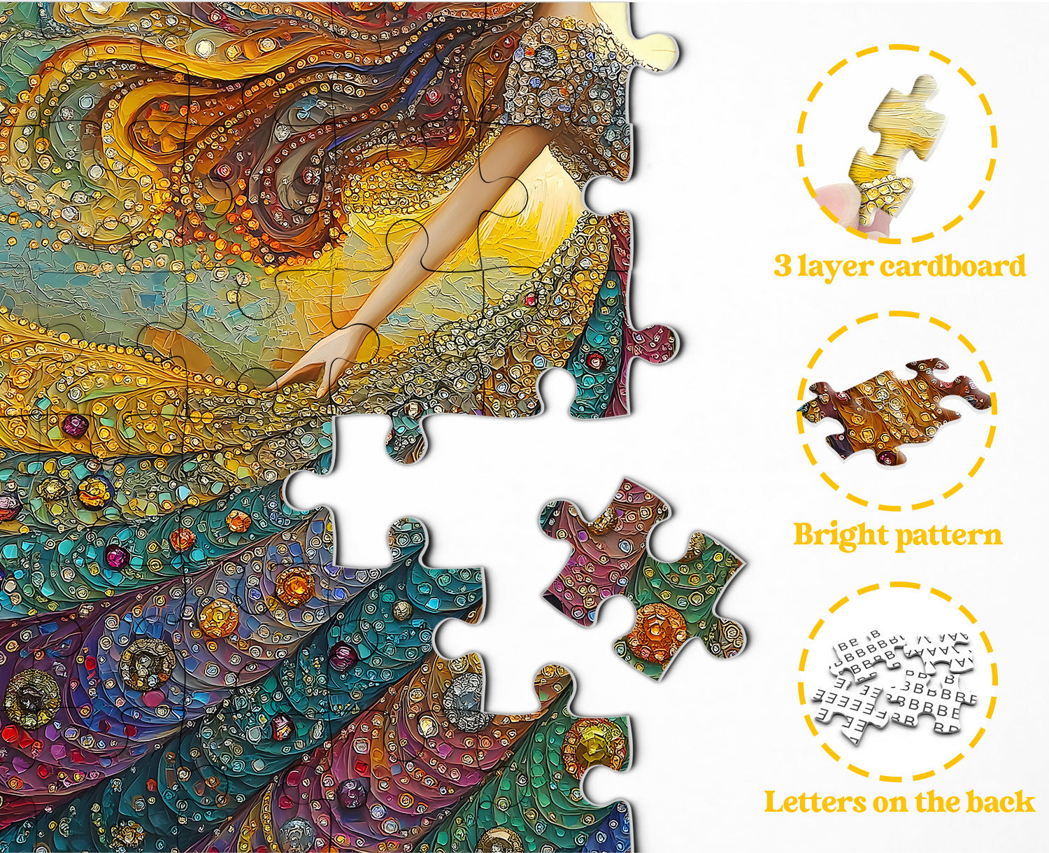 Gemstone donna puzzle puzzle 1000 pezzi