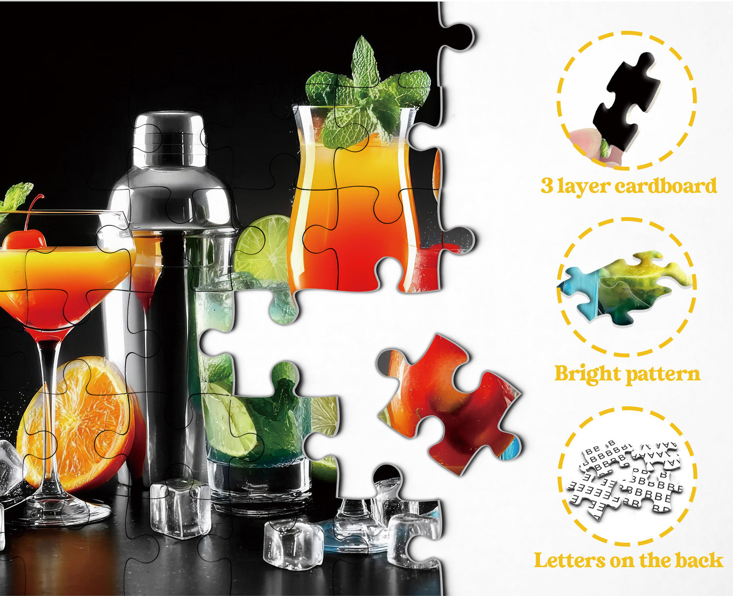 Vibrante puzzle da cocktail puzzle 1000 pezzi