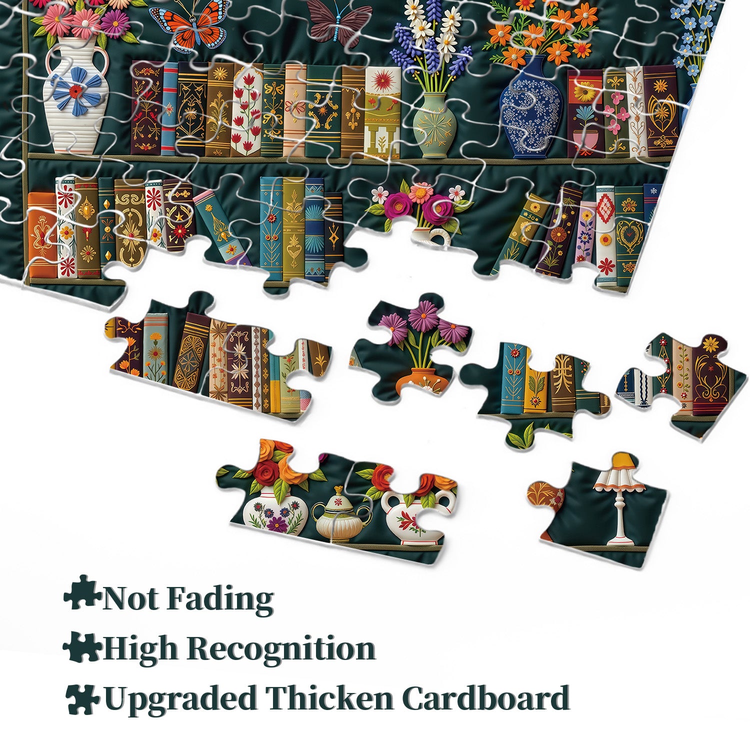 Puzzle da giardino con mensola, 1000 pezzi