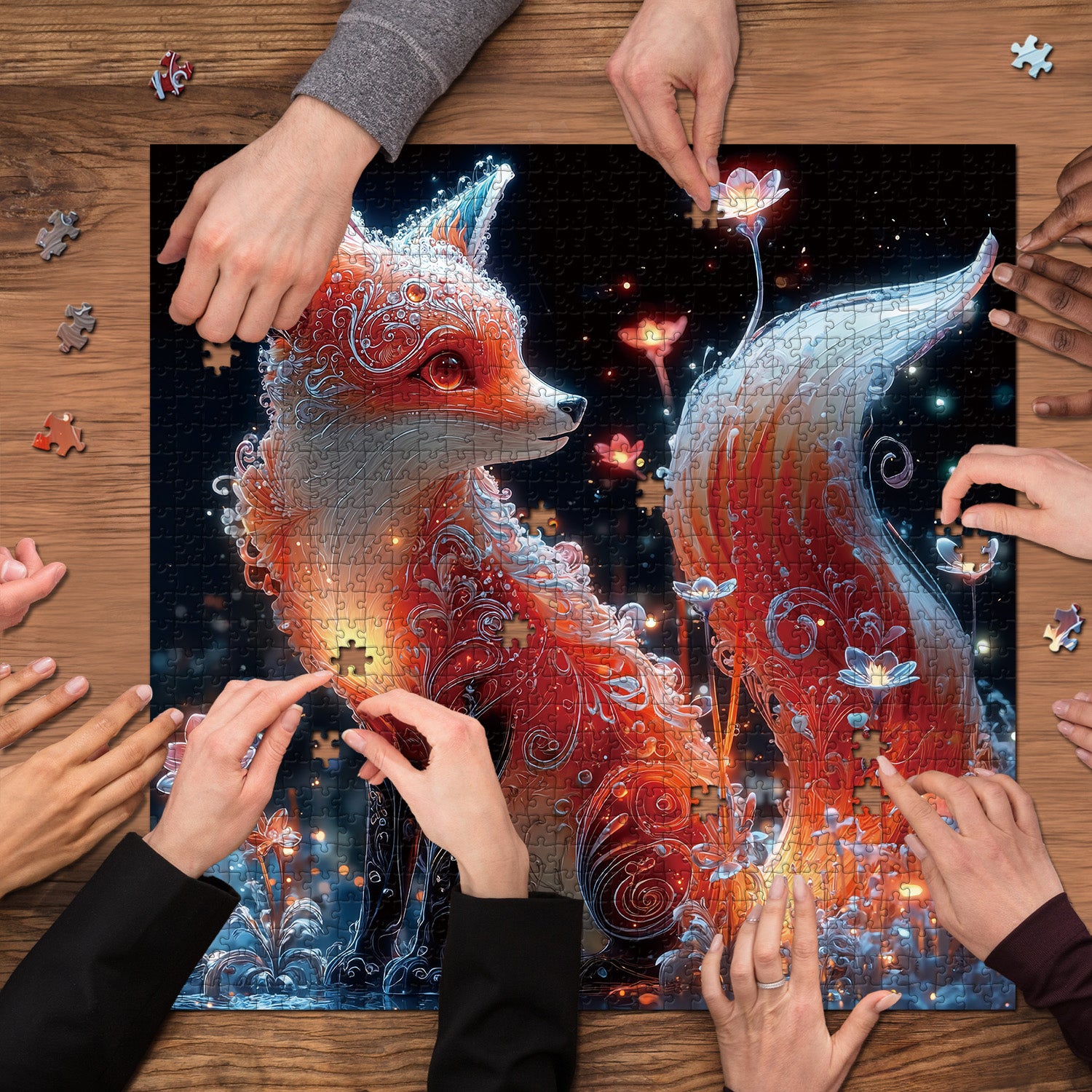 Kristallfuchs -Puzzle 1000 Stücke
