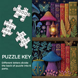 Puzzle Bibliothèque de champignons enchantés 1000 pièces