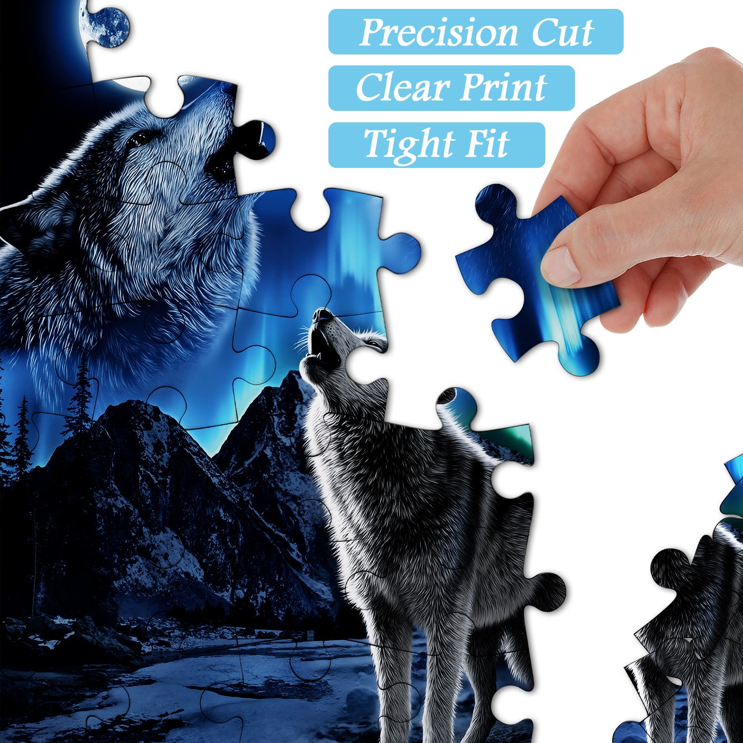 Star Night Wolf Jigsaw Puzzle 1000 Pieces