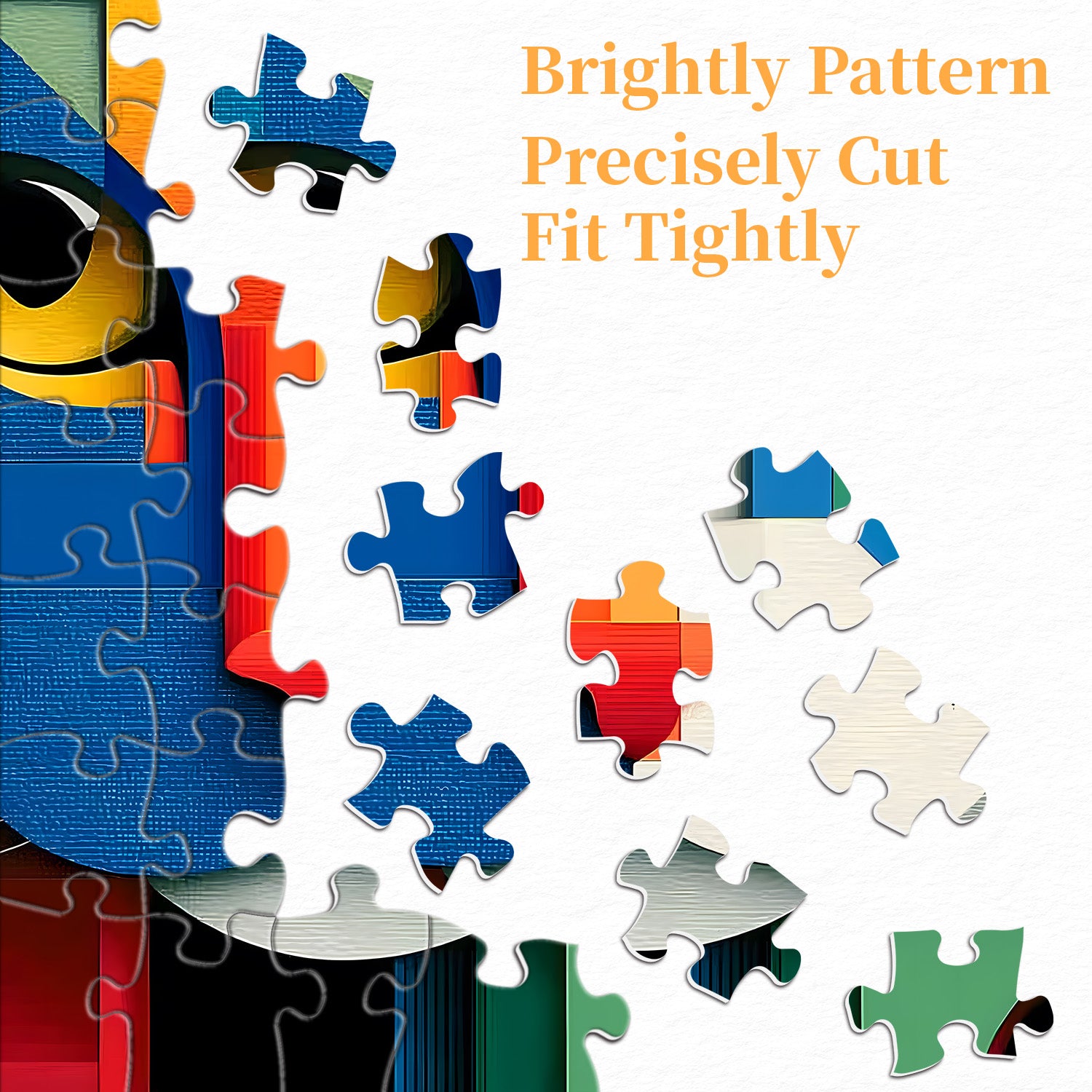 Puzzle geometrici di arte del gatto 1000 pezzi